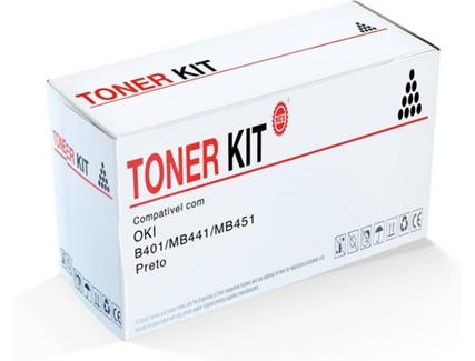 Toner TONER KIT OKI B401/MB441/MB451 Preto (ZZZOKB401)