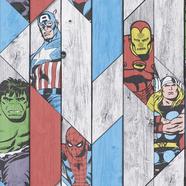 Papel de Parede Ripas de Super Heróis Marvel Individual Kids Home 0 52 x 10 m
