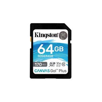 Cartão de Memória SD KINGSTON Canvas Go Plus (64 GB – 170 MB/s)