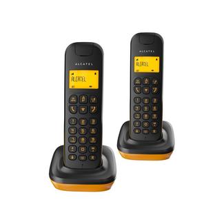 Telefone Fixo sem Fios Alcatel D135 Duo – Preto/Laranja