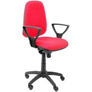Cadeira de Escritório Operativa PIQUERAS Y CRESPO Tarancón Vermelho (Braços fixos – Tecido)