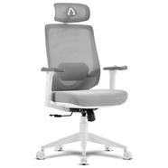 Cadeira de Malha Alpha Gamer Stella – Cinzento / Branco