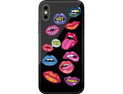 Capa BENJAMINS Lips iPhone X, XS Multicor