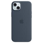 Capa APPLE iPhone 15 Plus Silicone com MagSafe Azul Trovoada