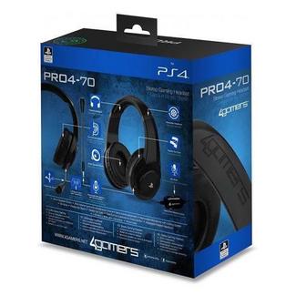 Auscultadores Gaming 4Gamers Stereo PRO4-70 Preto