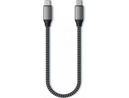 Cabo de Dados SATECHI Usb-C/Usb-C 25 cm (Cinzento)