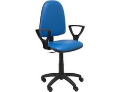 Cadeira de Escritório Operativa PIQUERAS Y CRESPO Ayna Azul (Braços fixos – Pele Sintética antibacteriana)
