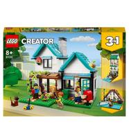 LEGO® Creator 3em1 Casa Acolhedora – Brinquedo de construção com casa de família casa de canal e casa no lago (808 peças)