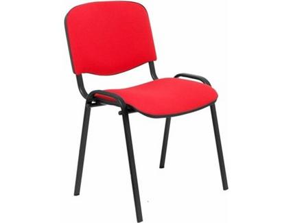 Pack de 2 Cadeiras de Visitante PIQUERAS Y CRESPO Alcaraz Vermelho (Tecido)