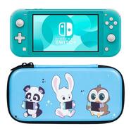 Nintendo Switch Lite Azul Turquesa + BigBen Estojo de Transporte Rígido Rabbit