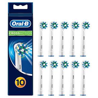 Recarga para Escova de Dentes Elétrica Oral-B CrossAction 8+2 Unidades