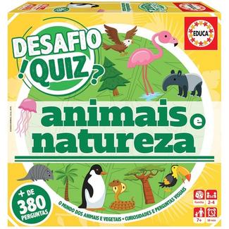 Jogo Desafio Quiz: Descobrir os Animais e a Natureza