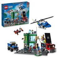 LEGO City Perseguição Policial no Banco Kit Construção Set com Vários Modelos de Polícia e Vigarista 7+ Anos