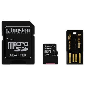 Kingston Technology Mobility kit / Multi Kit 64GB SDXC + Leitor USB