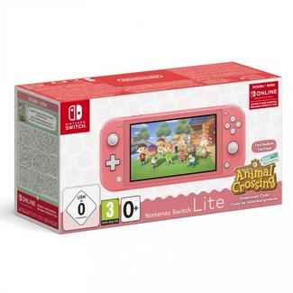 Consola Nintendo Switch Lite + Animal Crossing (32 GB – Coral)