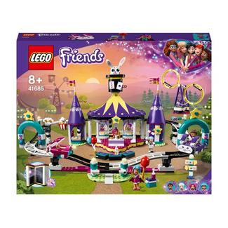 Mundo da Magia: Rollercoaster parque de diversões para crianças com mais de 8 anos com mini-bolls LEGO Friends