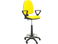 Cadeira de Escritório Alta PIQUERAS Y CRESPO Ayna Amarelo (Braços Fixos – Tecido)