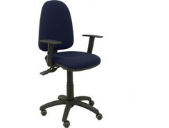 Cadeira de Escritório Operativa PIQUERAS Y CRESPO Ayna Azul Marinho (braços reguláveis – Tecido – Rodas Parquet)