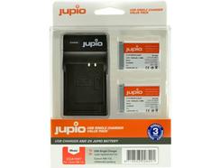 Kit Carregador JUPIO USB e 2 Baterias NB-13L