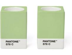Suporte Velas BEBLAU Copenhagen Design Pantone 578 C (8 x 5.5 x 5.5 cm – Light Green)