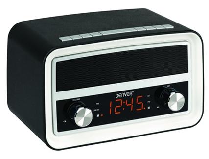 Rádio Despertador DENVER CRB-619 black