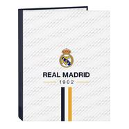 Pasta de Cartão Fólio de 4 Argolas Mistas Real Madrid – Branco