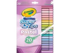 Marcadores CRAYOLA Super Tips Pastel 20X