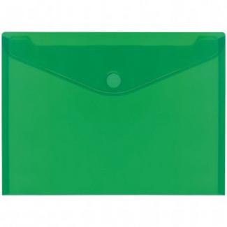 Envelope Plástico A4 Com Velcro Verde