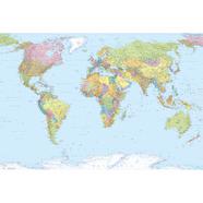 Papel de parede fotográfico World Map Multicolor