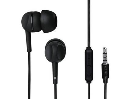 Auriculares Com fio THOMSON EAR3005 (In Ear – Microfone – Preto)