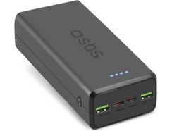Powerbank SBS TTBB30000PD20K (30000 mAh – 2 USB – Preto)