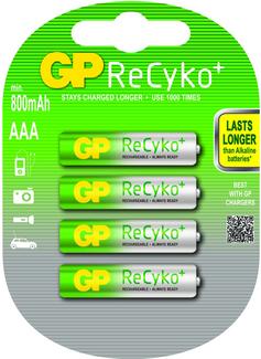 GP Batteries ReCyko+ AAA
