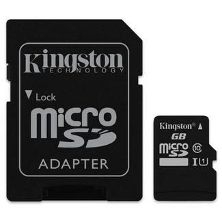 Kingston Canvas Select 80R UHS-I microSDXC 64GB CL10 + Adaptador SD