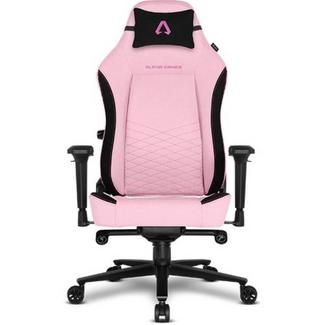 Cadeira Gaming ALPHA GAMER Alegra Fabric (Até 150 kg – Elevador a gás Classe 4 – Rosa)
