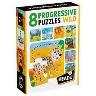 SIGTOYS – Puzzle Progressivo: Wild – 8 Puzzles