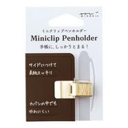 Mini Clip Porta-Caneta esferográfica Midori Dourado