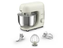 Máquina de cozinha MOULINEX Bake Essential QA160110 (800 W – Taça 4.8 L – 6 velocidades – Branco)