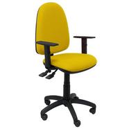 Cadeira de Escritório Operativa PIQUERAS Y CRESPO Tribaldos Amarelo (braços reguláveis – Tecido)