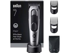 Aparador de Cabelo BRAUN HC7590 (Autonomia: 50 min – Bateria)