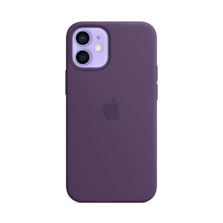 Capa Apple em silicone com MagSafe para iPhone 12 mini – Ametista Roxo