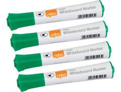 Pack de 10 marcadores NOBO c/ponta redonda de 2mm (Verde)
