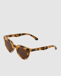Óculos de sol de mulher Mr. Boho com armação cat eye estampada castanha Castanho