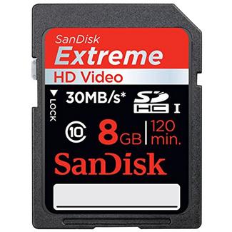 Cartão de Memória SDHC SANDISK Extreme III 8GB