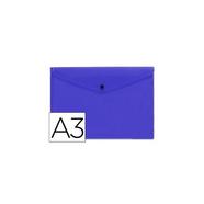 Capa Porta Documentos com Mola A3 Azul Liderpapel