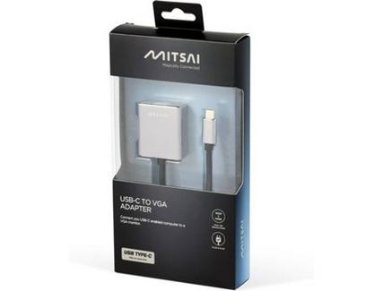 Adaptador MITSAI (USB-C – VGA – Cinzento)