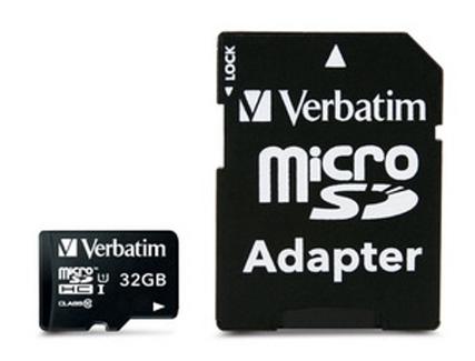 Verbatim MicroSDHC 32GB Classe 10 com Adaptador