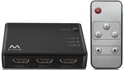 Ewent EW3730 Switch HDMI 3 Portas + Comando