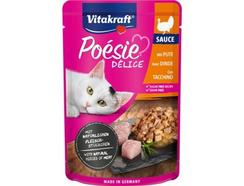 Pack de Comida Húmida para Gato VITAKRAFT Poésie (Molho – Peito de Peru – 23 Unidades)