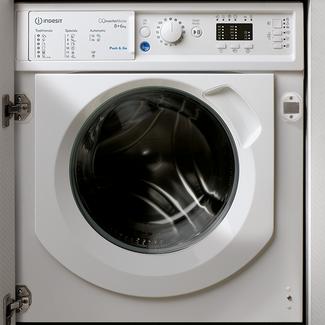 Máquina de Lavar e Secar Roupa de Encastre Indesit BI WDIL861284EU de 8 e 6 Kg 1.200 rpm- Branco