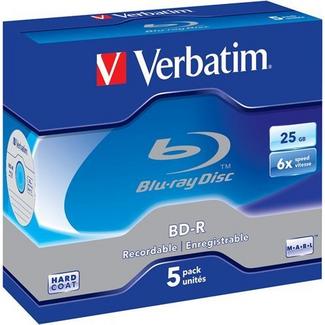 Verbatim Blu-Ray BD-R 25GB 6x c/caixa Pack 5 (43715)